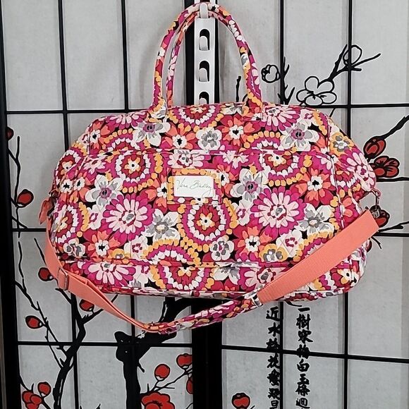 Vera Bradley Grand Traveler Tote Pixie Blooms - Picture 2 of 7
